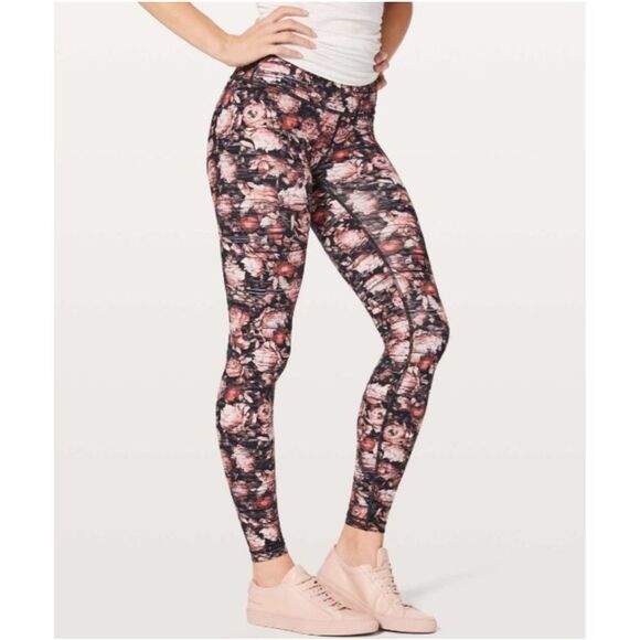 Lululemon Wunder Under Hi-Rise Tight *Nulux Peony Multi Size 6 Leggings NEW